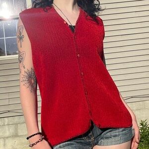 Vintage Red Vest